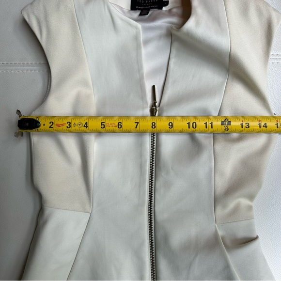 Ted Baker Jamthun Structured Zip Detail Dress cream Ted Size 1 - Picture 16 of 16
